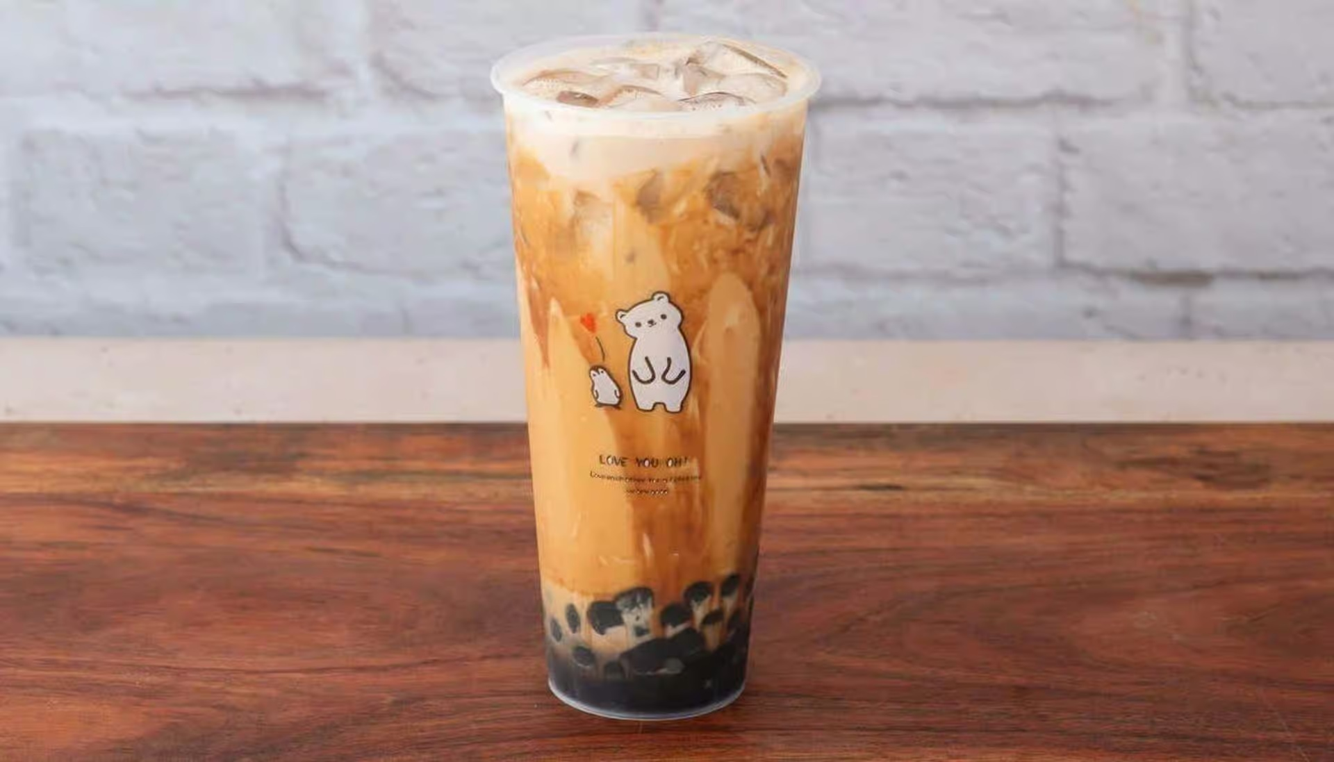 Brown sugar milk tea boba